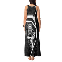 New Zealand Aotearoa Rugby Tank Maxi Dress Black Fern Maori Tribal Sporty Style LT9 - Polynesian Pride