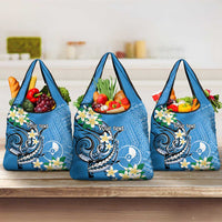 FSM Yap State Polynesian Shark Tattoo Personalised Grocery Bag