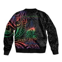 New Caledonia Polynesian Tatoo Personalised Bomber Jacket