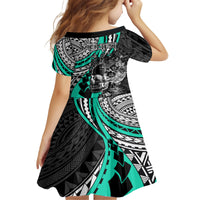 personalised-polynesia-skull-family-matching-tank-maxi-dress-and-hawaiian-shirt-tattoo-in-the-style-of-maori-with-marine-life-aqua