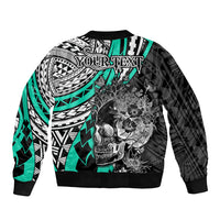 personalised-polynesia-skull-sleeve-zip-bomber-jacket-tattoo-in-the-style-of-maori-with-marine-life-aqua