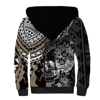 personalised-polynesia-skull-sherpa-hoodie-tattoo-in-the-style-of-maori-with-marine-life-gold