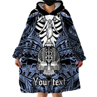personalised-polynesia-skull-wearable-blanket-hoodie-with-boars-tusk-blue-arty-vibe