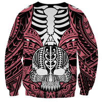 personalised-polynesia-skull-sweatshirt-with-boars-tusk-pink-arty-vibe