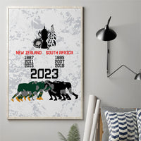 New Zealand South Africa Rugby Canvas Wall Art History Commemorative World Cup Winners Unique LT9 - Polynesian Pride