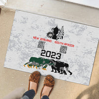 New Zealand South Africa Rugby Rubber Doormat History Commemorative World Cup Winners Unique LT9 - Polynesian Pride