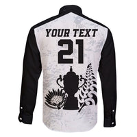 Custom New Zealand South Africa Rugby Family Matching Short Sleeve Bodycon Dress and Hawaiian Shirt History Commemorative World Cup Winners Unique LT9 - Polynesian Pride