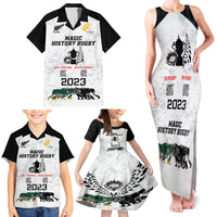 Custom New Zealand South Africa Rugby Family Matching Tank Maxi Dress and Hawaiian Shirt History Commemorative World Cup Winners Unique LT9 - Polynesian Pride