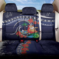 Felis Pusgua Guam Santa Back Car Seat Cover Merry Christmas with Polynesian Tribal LT9 One Size Blue - Polynesian Pride