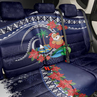 Felis Pusgua Guam Santa Back Car Seat Cover Merry Christmas with Polynesian Tribal LT9 - Polynesian Pride
