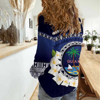 Hafai Adai Guam Guasalis Women Casual Shirt Polynesian Tribal Pattern