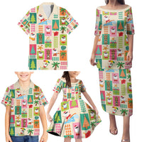 Mele Kalikimaka Hawaii Christmas Family Matching Puletasi and Hawaiian Shirt Funny Santan Hippie Style LT9 - Polynesian Pride