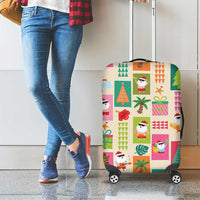 Mele Kalikimaka Hawaii Christmas Luggage Cover Funny Santan Hippie Style LT9 - Polynesian Pride