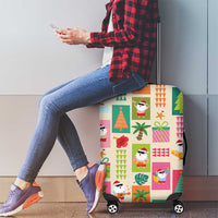 Mele Kalikimaka Hawaii Christmas Luggage Cover Funny Santan Hippie Style LT9 - Polynesian Pride