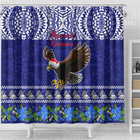 American Samoa Christmas Shower Curtain Manuia le Kerisimasi Polynesian Tribal LT9 - Polynesian Pride