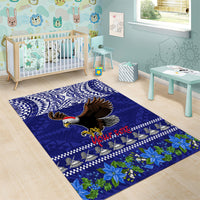 Personalised American Samoa Christmas Area Rug Manuia le Kerisimasi Polynesian Tribal LT9 - Polynesian Pride