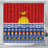 Kiribati Christmas Shower Curtain Tekeraoi n Te Tiritimati Polynesian Tribal LT9 - Polynesian Pride