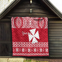Personalised Wallis and Futuna Christmas Quilt Polynesian Tribal LT9 - Polynesian Pride