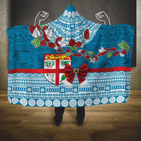 Fijian Tagimoucia Flowers Hooded Blanket Christmas Coquette bow LT9 - Polynesian Pride