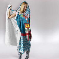Fijian Tagimoucia Flowers Hooded Blanket Christmas Coquette bow LT9 - Polynesian Pride