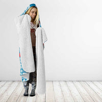 Fijian Tagimoucia Flowers Hooded Blanket Christmas Coquette bow LT9 - Polynesian Pride