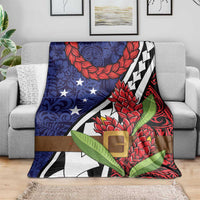 Samoan Ula Fala Flowers Blanket Christmas Santa Belt