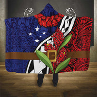 Samoan Ula Fala Flowers Hooded Blanket Christmas Santa Belt LT9 - Polynesian Pride