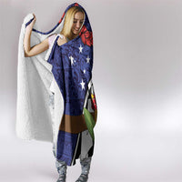 Samoan Ula Fala Flowers Hooded Blanket Christmas Santa Belt LT9 - Polynesian Pride