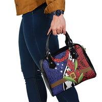 Samoan Ula Fala Flowers Shoulder Handbag Christmas Santa Belt