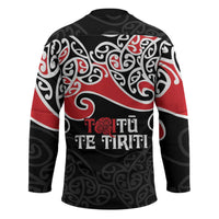 Aotearoa Toitu Te Tiriti Hockey Jersey New Zealand Stand Together Stand Stronger - Polynesian Pride
