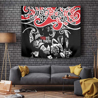 Aotearoa Toitu Te Tiriti Tapestry New Zealand Stand Together Stand Stronger LT9 Black - Polynesian Pride