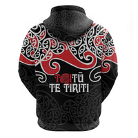 Aotearoa Toitu Te Tiriti Zip Hoodie New Zealand Stand Together Stand Stronger