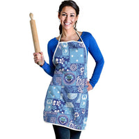Federated States of Micronesia Merry Christmas Apron Pacific Patchwork Xmas Vibes - Polynesian Pride