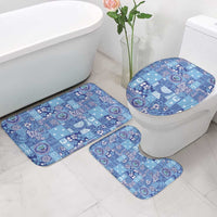 Federated States of Micronesia Merry Christmas Bathroom Set Pacific Patchwork Xmas Vibes - Polynesian Pride