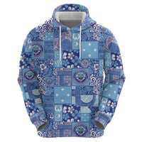 Federated States of Micronesia Merry Christmas Hoodie Pacific Patchwork Xmas Vibes LT9 - Polynesian Pride