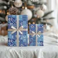 Federated States of Micronesia Merry Christmas Wrapping Paper Pacific Patchwork Xmas Vibes - Polynesian Pride