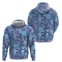 Federated States of Micronesia Merry Christmas Zip Hoodie Pacific Patchwork Xmas Vibes LT9 - Polynesian Pride
