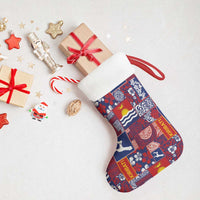 Kiribati Tekeraoi n te Kiritimati Christmas Stocking Pacific Patchwork Xmas Vibes - Polynesian Pride