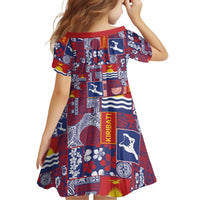 Kiribati Tekeraoi n te Kiritimati Family Matching Tank Maxi Dress and Hawaiian Shirt Pacific Patchwork Xmas Vibes - Polynesian Pride