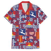 Kiribati Tekeraoi n te Kiritimati Family Matching Tank Maxi Dress and Hawaiian Shirt Pacific Patchwork Xmas Vibes - Polynesian Pride