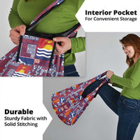 Kiribati Tekeraoi n te Kiritimati Grocery Bag Pacific Patchwork Xmas Vibes - Polynesian Pride