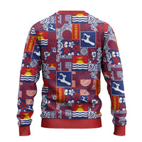 Kiribati Tekeraoi n te Kiritimati Ugly Christmas Sweater Pacific Patchwork Xmas Vibes - Polynesian Pride
