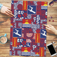 Kiribati Tekeraoi n te Kiritimati Puzzle Pacific Patchwork Xmas Vibes - Polynesian Pride