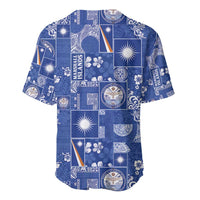 Marshall Islands Merry Christmas Baseball Jersey Pacific Patchwork Xmas Vibes LT9 - Polynesian Pride