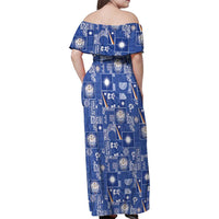 Marshall Islands Merry Christmas Family Matching Off Shoulder Maxi Dress and Hawaiian Shirt Pacific Patchwork Xmas Vibes LT9 - Polynesian Pride