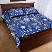 Marshall Islands Merry Christmas Quilt Bed Set Pacific Patchwork Xmas Vibes - Polynesian Pride