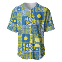 Palau Ungil Kurismas Baseball Jersey Pacific Patchwork Xmas Vibes LT9 Green - Polynesian Pride