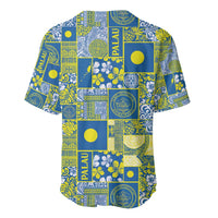 Palau Ungil Kurismas Baseball Jersey Pacific Patchwork Xmas Vibes LT9 - Polynesian Pride