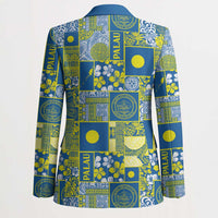 Palau Ungil Kurismas Blazer Pacific Patchwork Xmas Vibes LT9 - Polynesian Pride