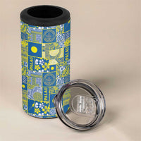 Palau Ungil Kurismas 4 in 1 Can Cooler Tumbler Pacific Patchwork Xmas Vibes LT9 - Polynesian Pride